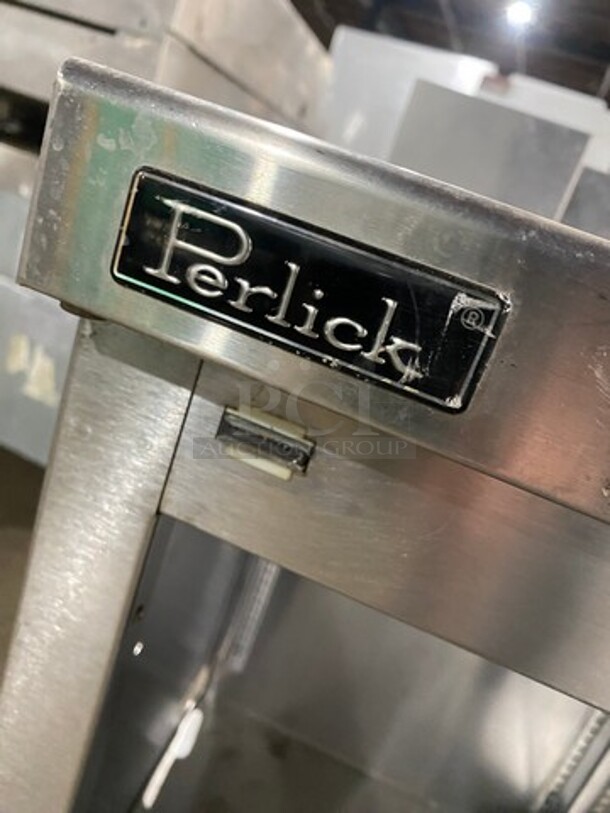 Perlick Under The Counter Drainboard! With Back Splash! With Storage Space Underneath! All Stainless Steel! On Legs! - Image 7 of 8