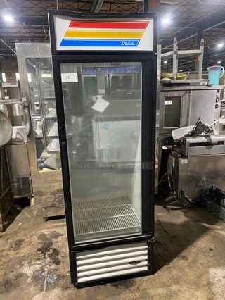 True Commercial Single Door Reach In Freezer Merchandiser! With View Through Door! With Poly Coated Racks! Model: GDM23F SN:7358082 115V 1PH
