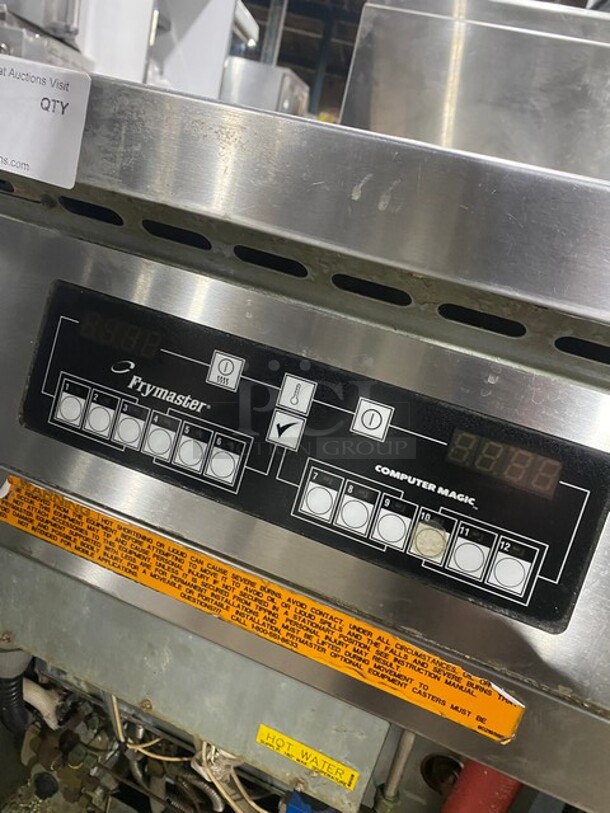Frymaster Commercial Natural Gas Powered Commercial Pasta Cooker/Rethermalizer! With Backsplash! All Stainless Steel! Working When Removed! MODEL FBCR18CSE SN:1208HR0002 110-120V 1PH  - Image 8 of 11