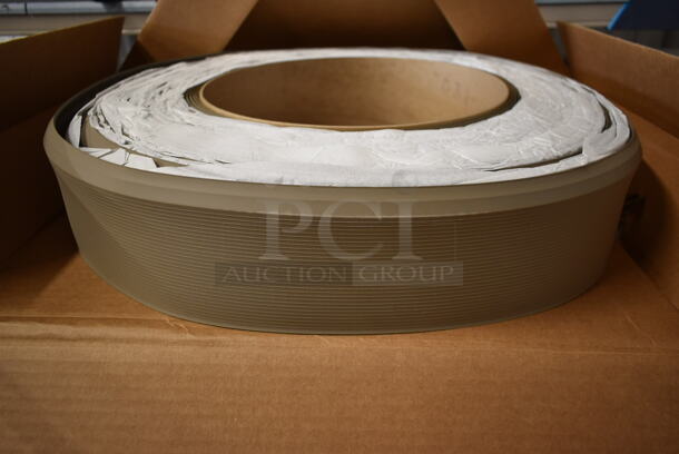 2 BRAND NEW IN BOX! Tarkett CB 283 4x120 1/8 TOE Toast Colored Vinyl Wall Base Strip. 2 Times Your Bid! - Image 1 of 6