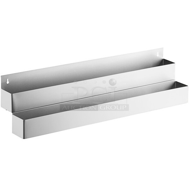 BRAND NEW SCRATCH AND DENT! Steelton 712B5542D Stainless Steel Double Tier Speed Rail - 42
