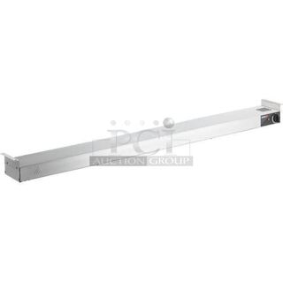 2 BRAND NEW IN BOX! ServIt 423SWI48CP Stainless Steel Commercial 48" High Wattage Strip Warmer with Infinite Controls. 120 Volts, 1 Phase. 2 Times Your Bid!
