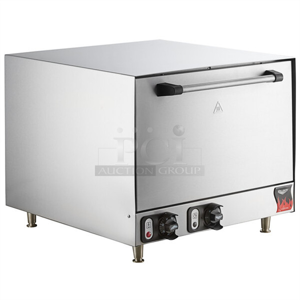 BRAND NEW SCRATCH AND DENT! Vollrath POA 8002 40848 Stainless Steel Commercial Countertop Electric Pizza Oven with 2 Ceramic Decks. See Pictures for Broken Cooking Stones. 208-240 Volts, 1 Phase. 
