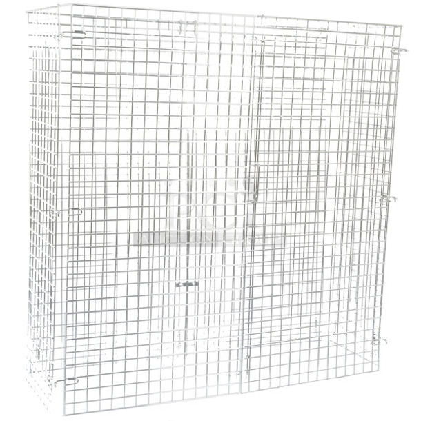 BRAND NEW SCRATCH AND DENT! Regency 460ECSC1860 NSF Chrome Wire Security Cage - 18" x 60" x 61" - Image 1 of 3