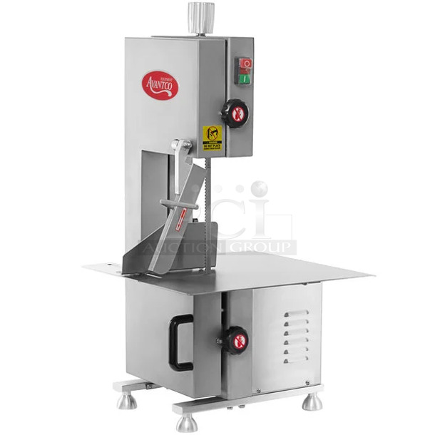 BRAND NEW SCRATCH AND DENT! Avantco 177EMBS65SS Metal Commercial Countertop Meat Saw. 120 Volts, 1 Phase. Tested and Working!