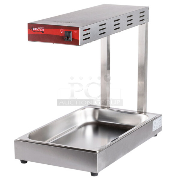 BRAND NEW SCRATCH AND DENT! 2023 Avantco 177FFDS1 Freestanding Infrared French Fry Warmer / Dump Station. 120 Volts, 1 Phase. Tested and Working! - Image 1 of 5