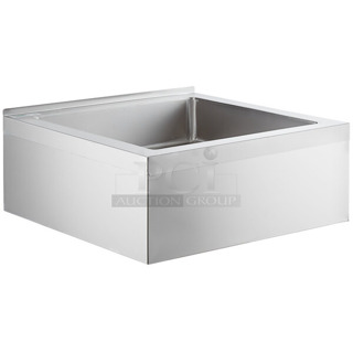 BRAND NEW SCRATCH AND DENT! Regency 600SM24246 16-Gauge Stainless Steel One Compartment Floor Mop Sink - 24" x 24" x 6" Bowl