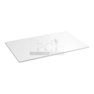 2 BRAND NEW SCRATCH AND DENT! Regency 600PSWT3048F 30" x 48" Poly Table Top for 30" x 48" Poly Top Table without Backsplash. 2 Times Your Bid! 