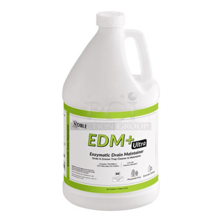 Box of 4 BRAND NEW SCRATCH AND DENT! Noble Eco EDM+ Ultra 1 Gallon Ready-to-Use Enzymatic Drain Maintainer 