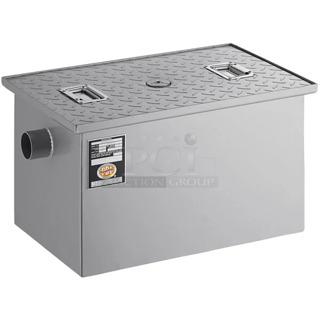 BRAND NEW SCRATCH AND DENT! Regency 600GT10 20 lb. 10 GPM Grease Trap with 2" Non-Threaded Connections