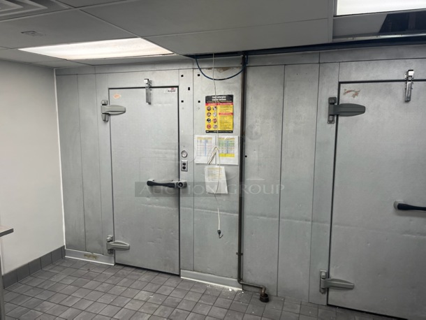 2 Kolpak Walk In Boxes That Make Up One 18'x8'x7' Combo Box w/ Bohn Model ADT065AK 115 Volt, 1 Phase Condenser, Bohn Model LET065BK 208-230 Volt, 1 Phase Condenser, Russell Model RLH080M44-D 208 Volt, 1 Phase Compressor and Russell Model RLH165L44-E 208 Volt, 3 Phase Compressor. 2 Times Your Bid! - Image 2 of 12