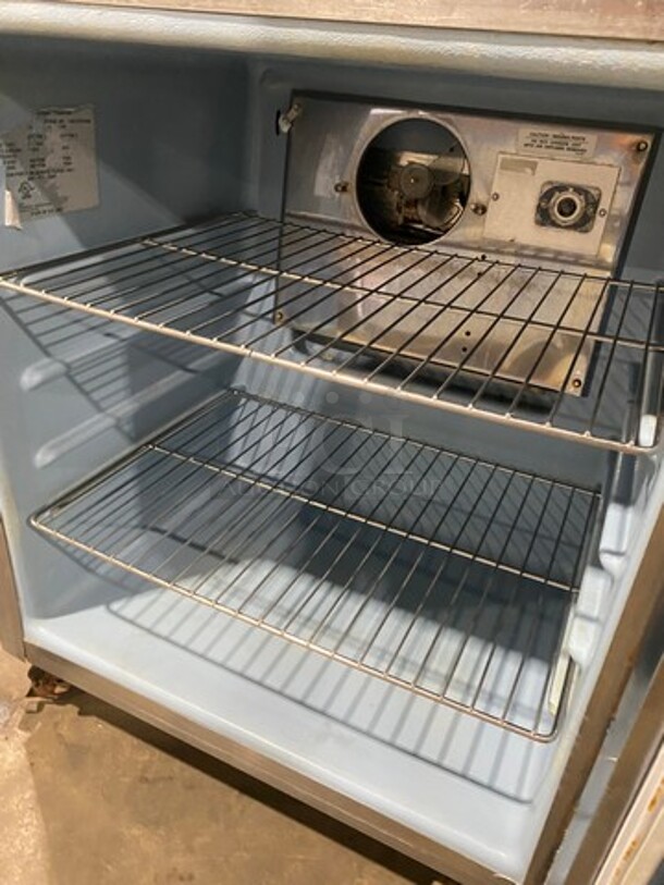 Delfield Commercial Single Door Lowboy/ Worktop Cooler! With Poly Coated Racks! All Stainless Steel! SN: 1405152002438 115V 60HZ 1 Phase - Image 5 of 7