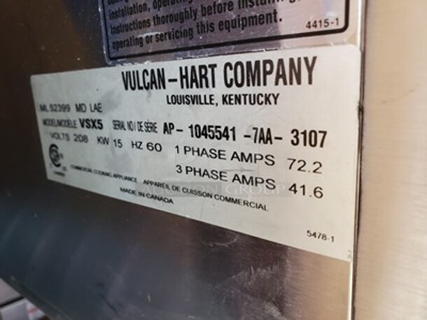 Vulcan Steamer W/ Stand |208 Volts  - Image 4 of 5