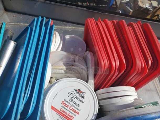 All one money! plastic lids.  - Image 2 of 2