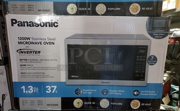 Panasonic 1200W Stainless Steel Microwave Oven Brand New-Open Box!