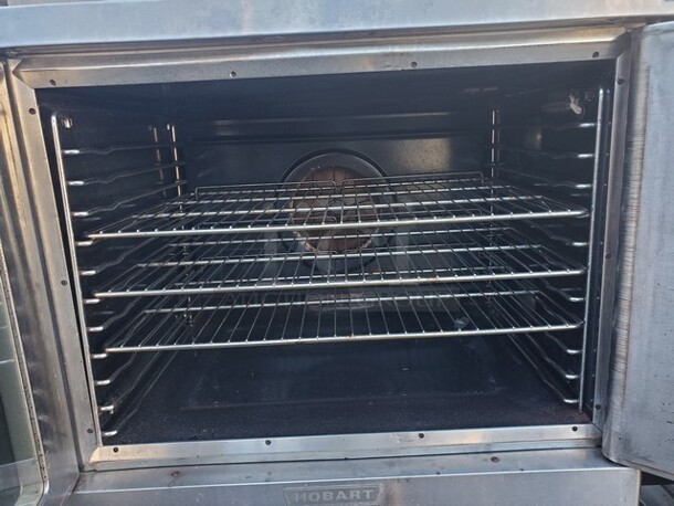 Hobart Natural Gas Full Size Single Deck Convection  38X36X55 (missing one Knob) on legs!! - Image 6 of 9
