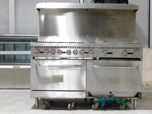 CPG G24-N 60" 6 Burner Gas Range w/ Griddle & (2) Standard Ovens
 - Image 2 of 8