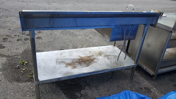 Stainless Steel Work Table w/ Sink! - Image 2 of 2