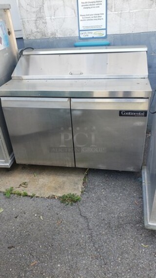 Continental SW48-12 48" Sandwich/Salad Prep Table w/ Refrigerated Base!