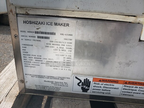 Hoshizaki Ice Machine Water Cooled!  - Image 3 of 3