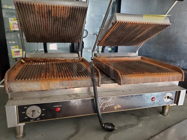 Star GX20IG Double Commercial Panini Press, 208-240V/1PH (Missing knobs) 25WX16DX12H - Image 3 of 4