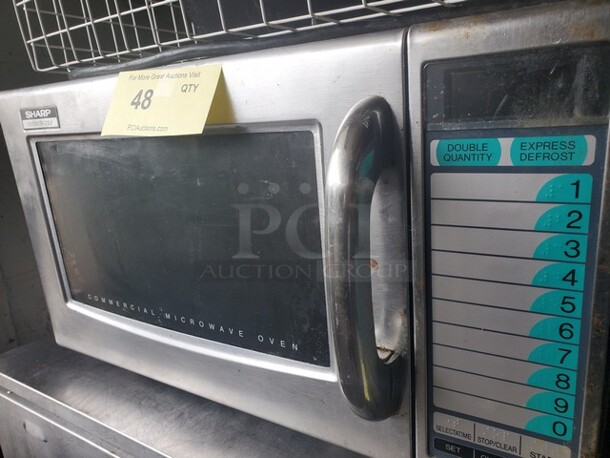 SHARP R-21LVF Commercial Microwave Oven 1000W/R 120V 20WX15DX12H - Image 2 of 4