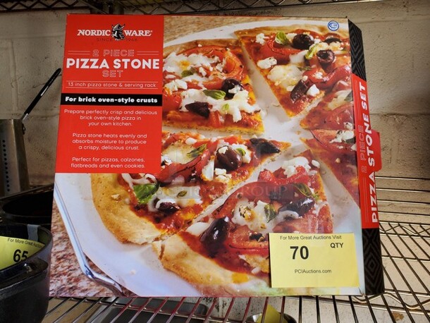 BRAND NEW  NRDIC WARE 1 PIECE Pizza Stone ( Without serving rack)