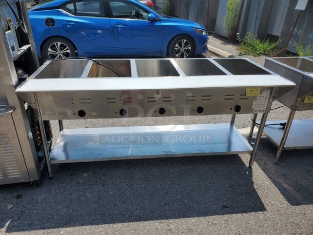 Avantco 5/Pan Open Well Electric Steam Table W/ Undershelf Very nice condition! - Image 1 of 8