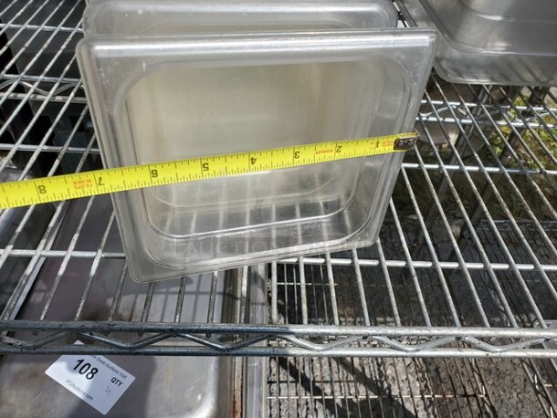 Lot of 5 Square, Plastic Food Pans *without lids* - Image 3 of 4