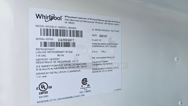Whirlpool Household Freezer - Image 4 of 4