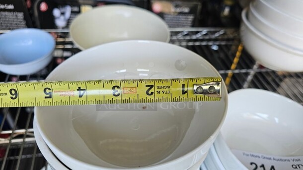 Lot of 10 White Bowls - Image 2 of 2