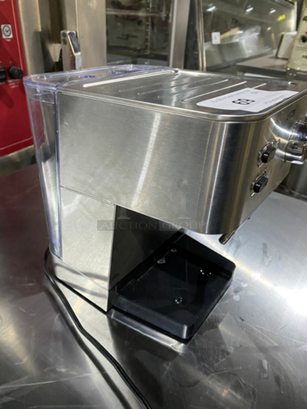 Aicok Commercial Countertop Espresso Machine! With Steam Wand! All Stainless Steel Body! Model: CM4682V 120V 60HZ - Image 2 of 9