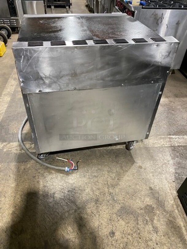 Garland Commercial Electric Powered Flat Griddle! With Oven Underneath! All Stainless Steel! Model 36ER35 Serial 1507100100831! On Casters! - Image 3 of 10
