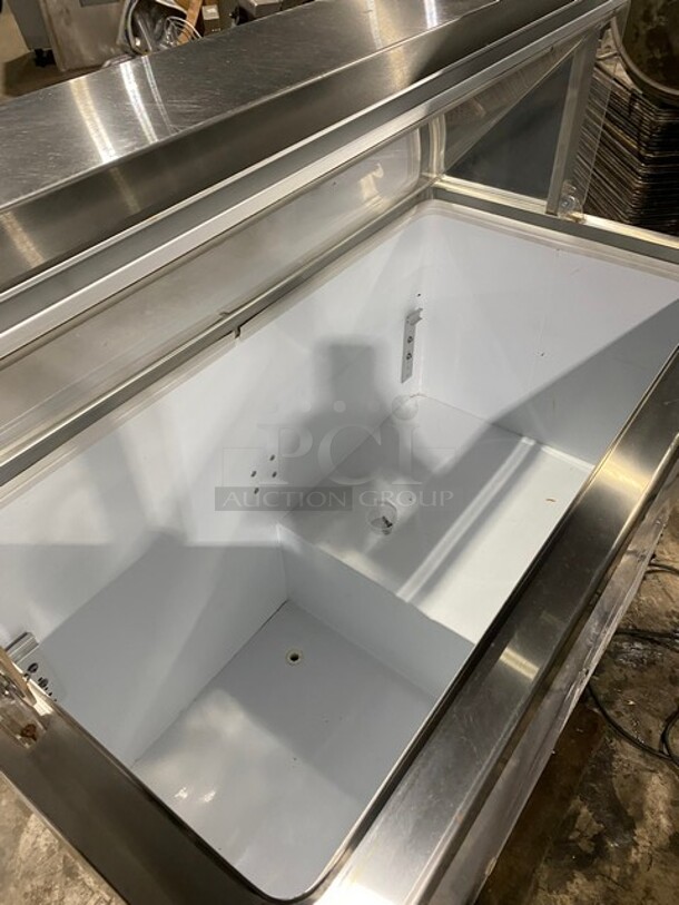 Kelvinator Commercial Refrigerated Ice Cream Dipping Cabinet/Display Case Merchandiser! With Slanted Front Glass! With Rear Access Doors! - Image 5 of 9