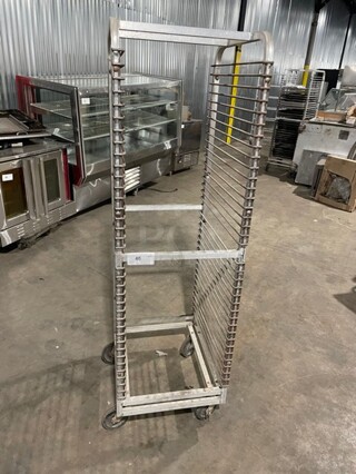 Heavy Duty Commercial 30 Pan Transport Rack! On Casters! 