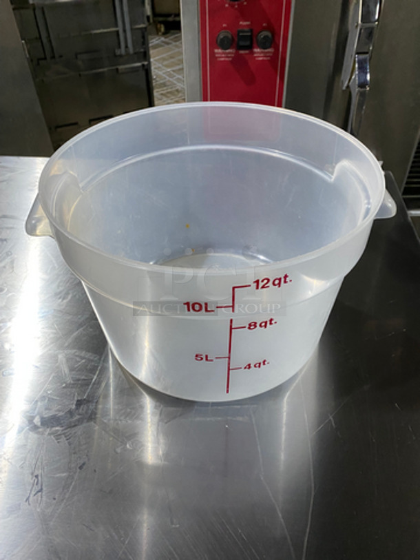 Poly Clear 12Qt Multi-Purpose Container! 2x Your Bid! - Image 2 of 5
