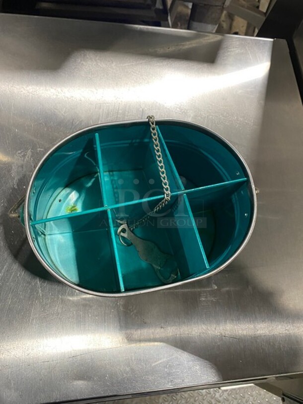 ALL ONE MONEY! 6 Compartment Bucket! With Bottle Opener Attachment! - Image 3 of 5