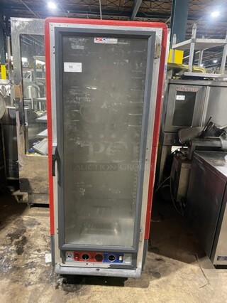 Metro Commercial Single Door Reach In Holding/Warming Cabinet Merchandiser! C5 Series! With View Through Door! On Commercial Casters! 120V!