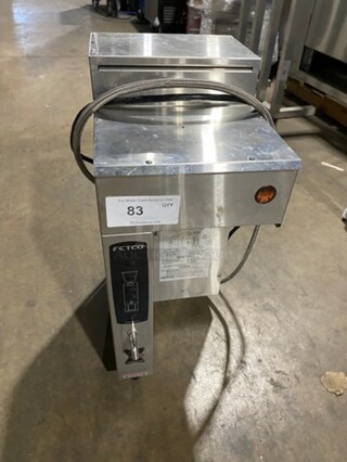 Fetco Commercial Countertop Coffee Brewing Machine! All Stainless Steel! On Small Legs! Model: CBS2031E SN: 710136140867 120/208/240V 1 Phase