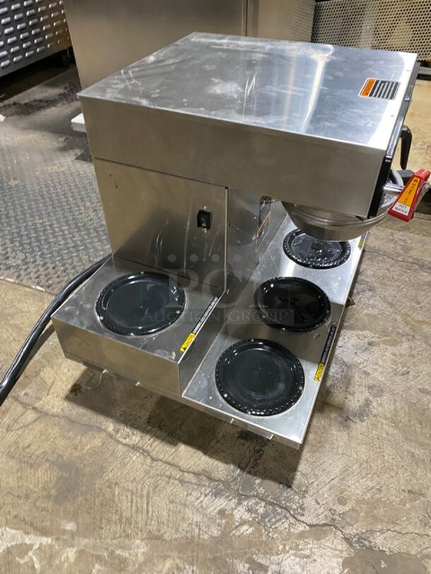 Bunn Stainless Steel Commercial Countertop Coffee Brewer! With 6 Warmers! On Legs! 120/208-240V 1 Phase! Model: AXIOM 0/6 TWIN SN: AXTN034446! - Image 3 of 9