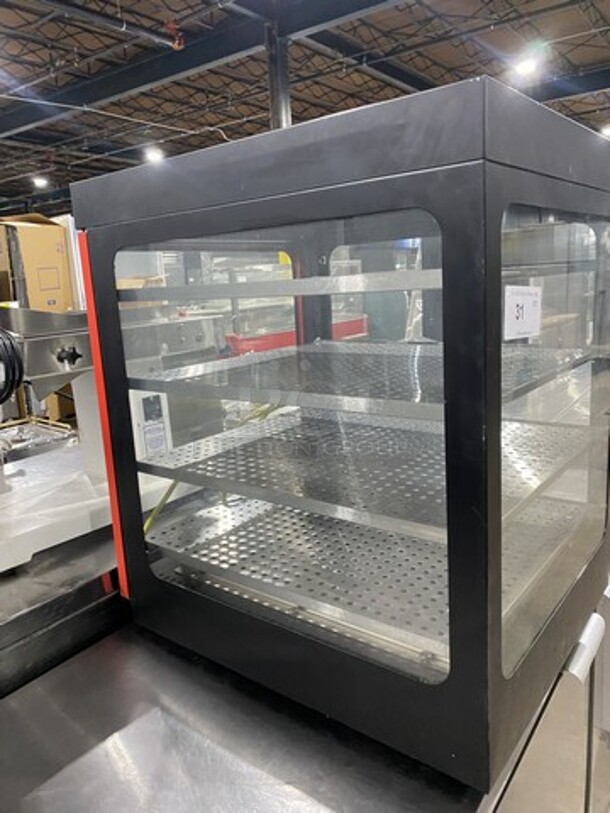 2019 Late Model! Hebvest Counter Top Hot Display Case Merchandiser! Model PD04HT Serial C851903018-UF7W! 120V 1 Phase!  - Image 3 of 8