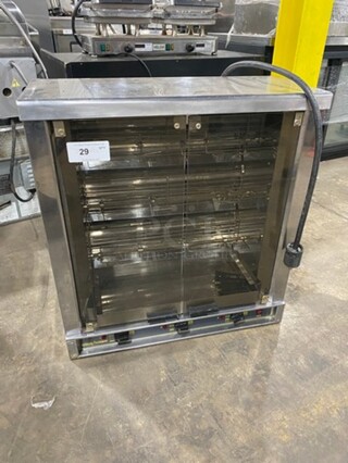  NICE! Robot Coupe ALL STAINLESS-STEEL Commercial Electric Powered Counter Top Chicken Rotisserie Machine! 
