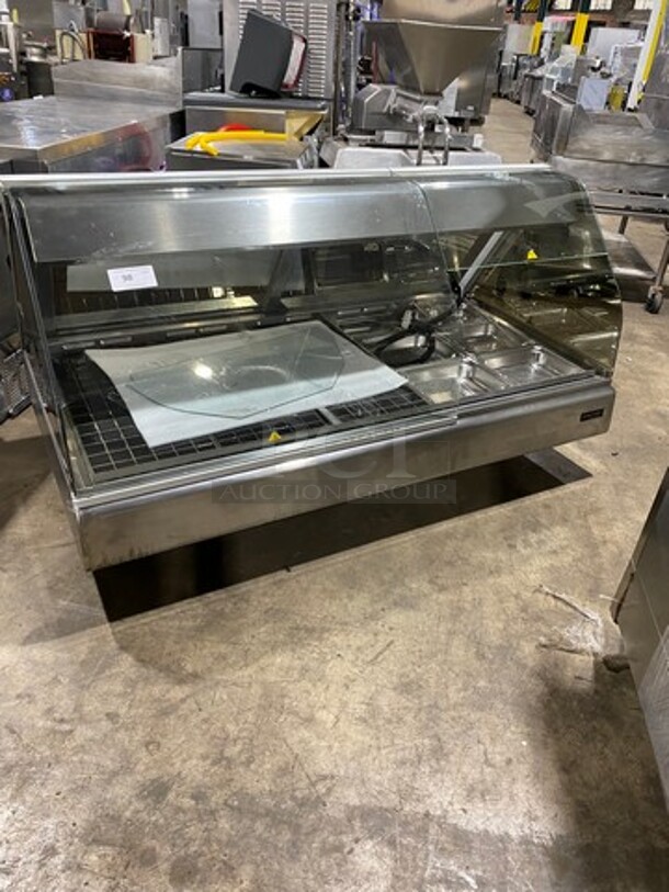 Henny Penny Commercial Countertop Electric Powered Heated Food Display Case Merchandiser! With Rear Access Sliding Doors! Stainless Steel Body! Model: HMR105 SN: HA1305063 120/208V 60HZ 1 Phase