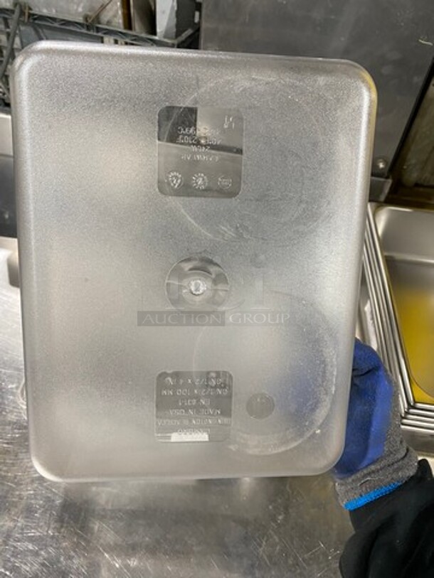 Cambro Clear Poly 1/2x4" Food Containers! 3x Your Bid! - Image 5 of 6