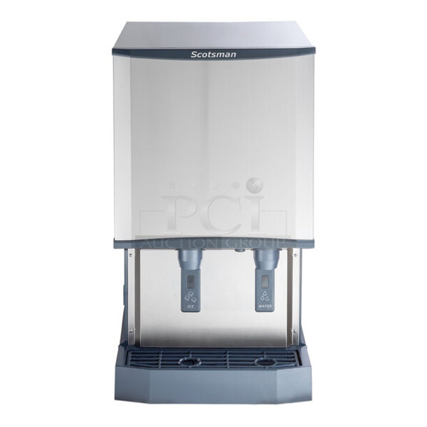 BRAND NEW SCRATCH & DENT! Scotsman HID540A-1 Meridian Countertop Air Cooled Ice Machine and Water Dispenser - 40 lb. Bin Storage - Image 1 of 10