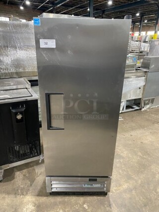 Nice! TRUE Stainless Steel Commercial Single Door Reach In Cooler Refrigerator! Model T-12-HC Serial 9932023! 115 Volts, 60 Hz 
1 Phase!