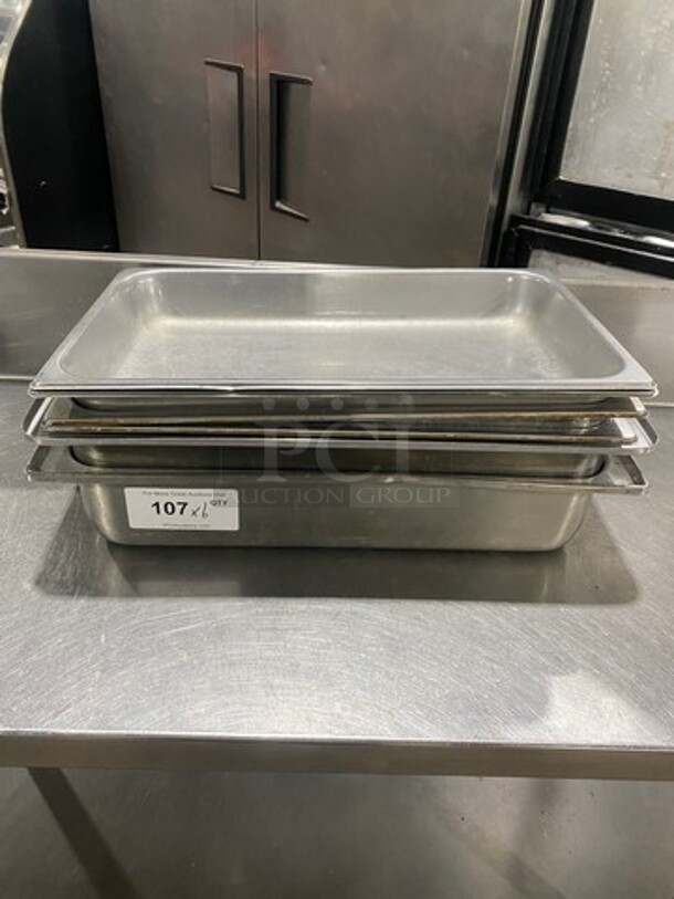 Commercial Steam Table/ Prep Table Food Pans! All Stainless Steel! 6x Your Bid! - Image 1 of 5