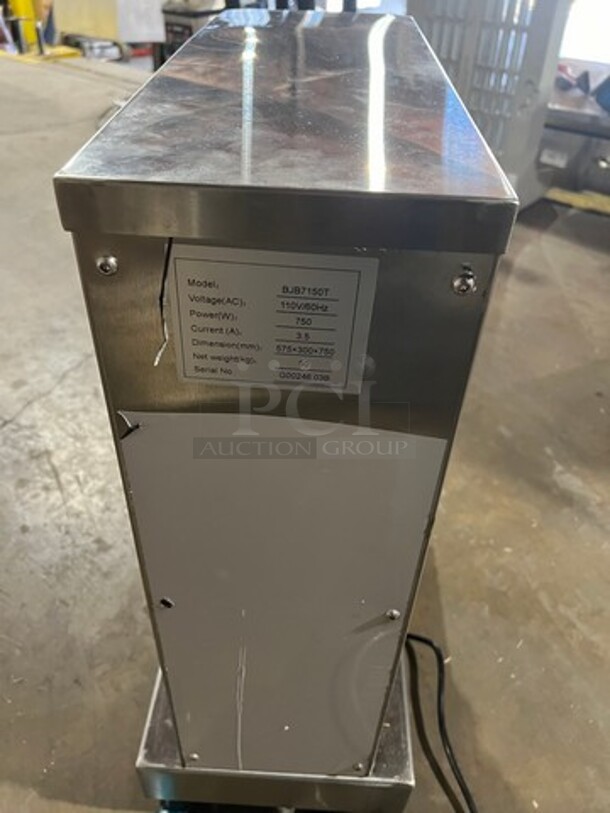 Vevor Commercial Countertop Frozen Yogurt Blender! All Stainless Steel! On Small Legs! WORKING WHEN REMOVED!  Model: BJB7150T SN: G0024603B 110V - Image 5 of 6