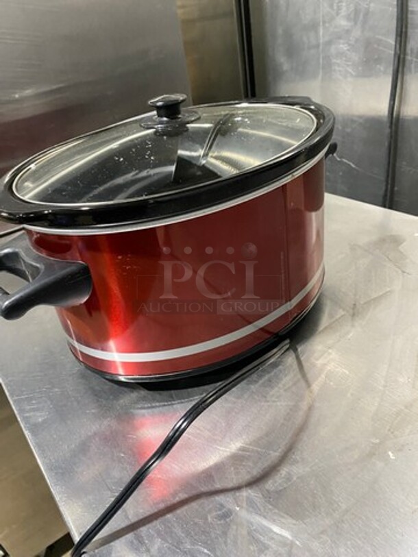 Hamilton Beach Countertop Slow Cooker Crock Pot! With 8QT Capacity! With Lid! Model: 33184 - Image 4 of 9