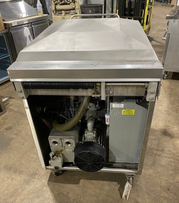 Sipromac Commercial Floor Style Single Chamber Vacuum Sealing Machine! All Stainless Steel! On Casters! MODEL 550A SN:5516 208V 3PH - Image 3 of 8